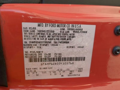 2003 Ford Thunderbird Base 007 Limited Edition