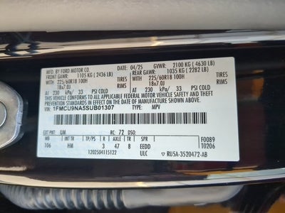 2025 Ford Escape ST-Line Select