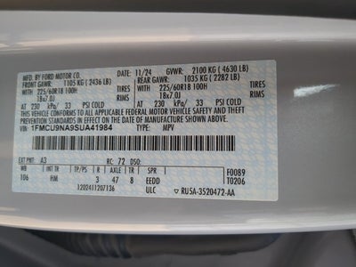 2025 Ford Escape ST-Line Select