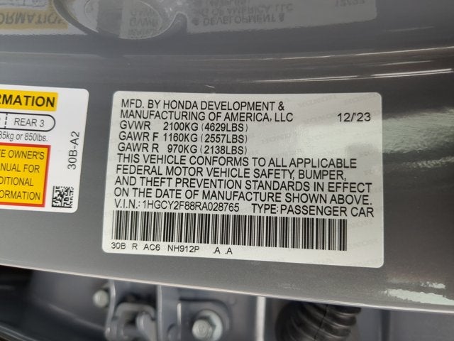 2024 Honda Accord Hybrid Touring