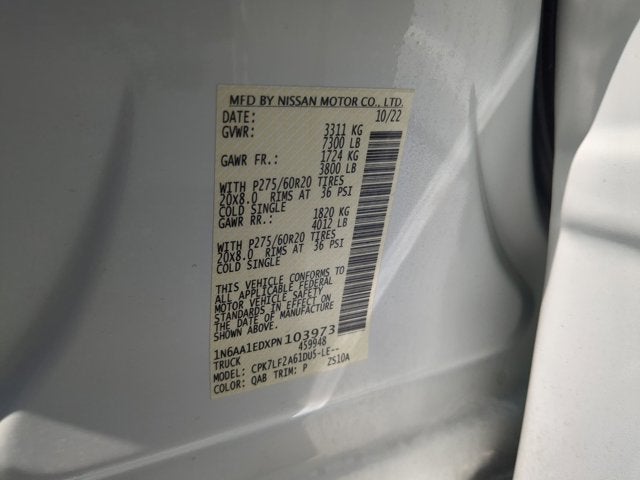 2023 Nissan Titan Platinum Reserve
