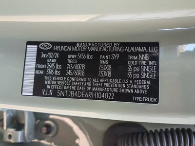 2024 Hyundai Santa Cruz SEL
