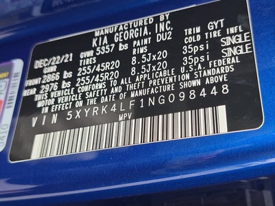 2022 Kia Sorento SX