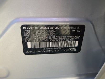 2024 Mitsubishi Mirage ES