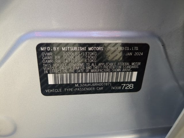 2024 Mitsubishi Mirage ES