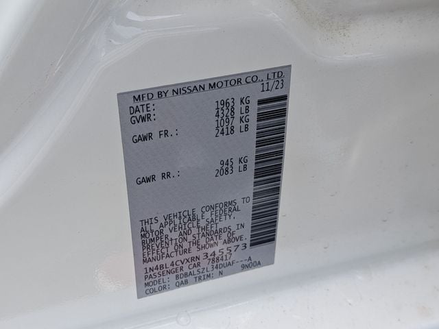 2024 Nissan Altima 2.5 SR