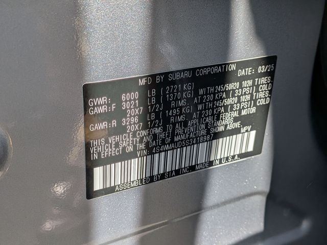 2025 Subaru Ascent Touring