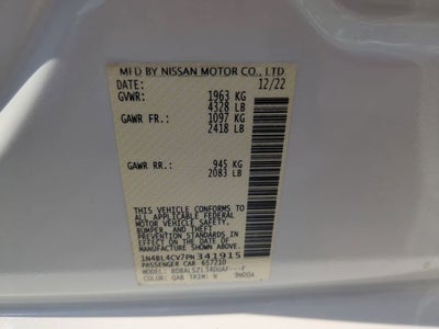 2023 Nissan Altima 2.5 SR