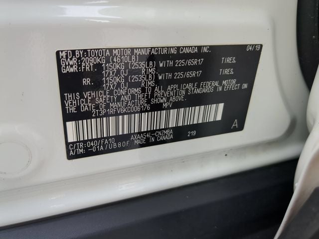 2019 Toyota RAV4 XLE