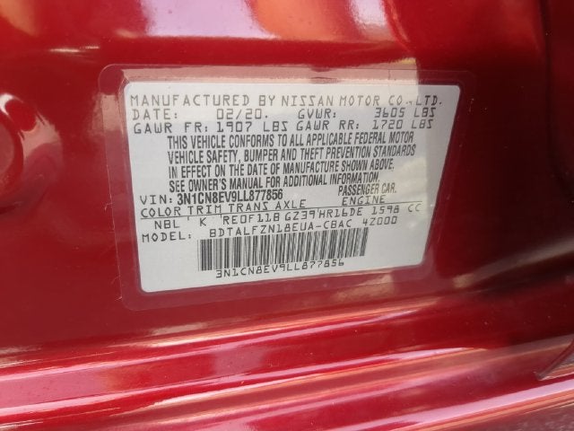 2020 Nissan Versa 1.6 SV