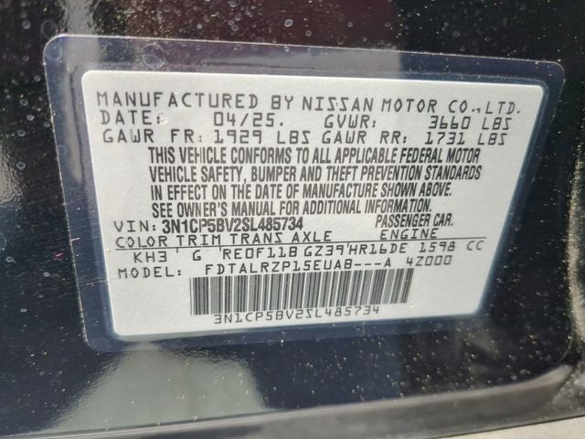 2025 Nissan Kicks Play S