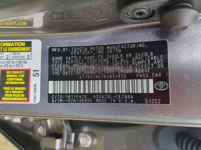 2019 Toyota Camry LE