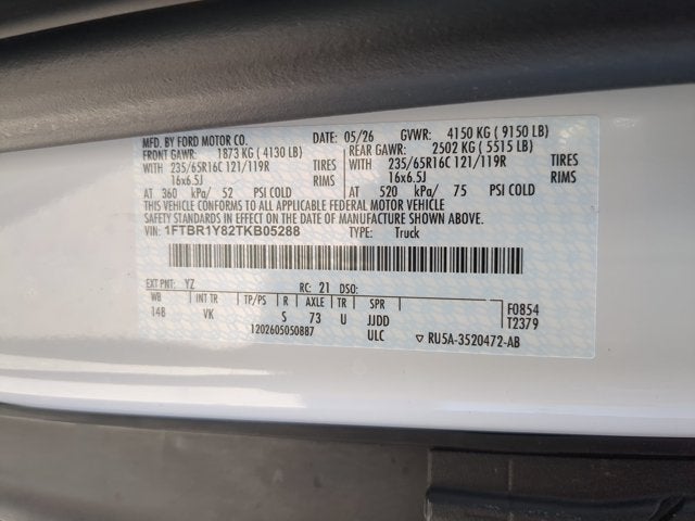 2026 Ford Transit Commercial Cargo Van