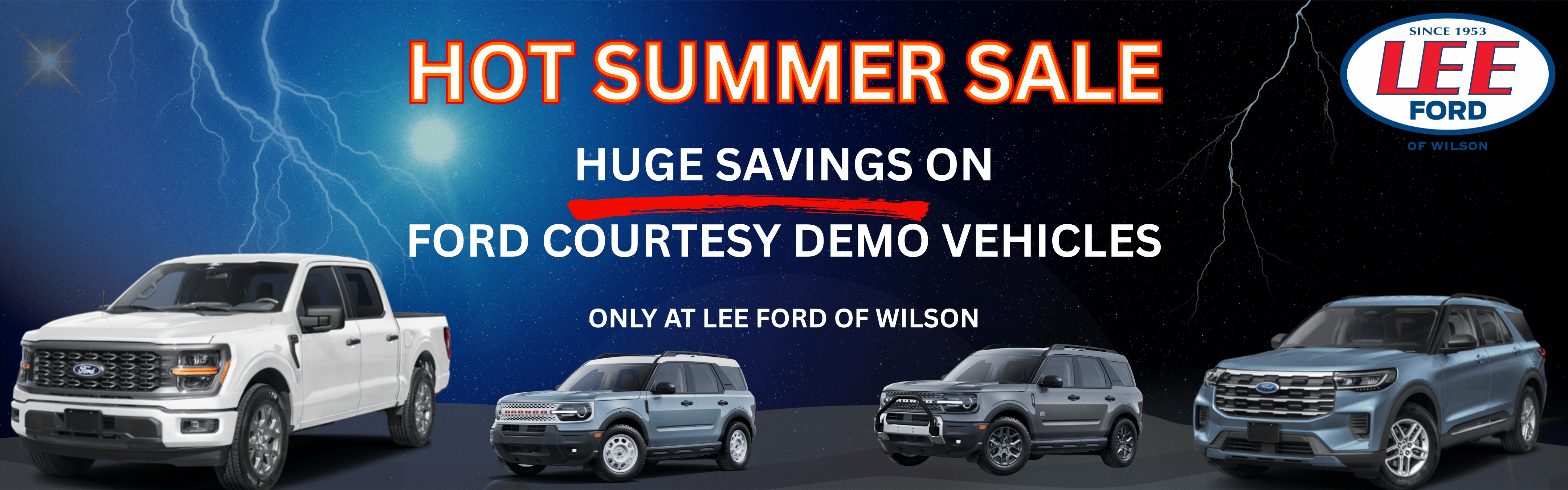 Summer Sale - Ford Demo Vehicles